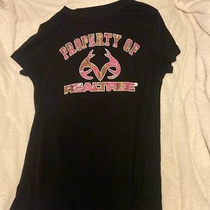 Real tree pink and black women’s t